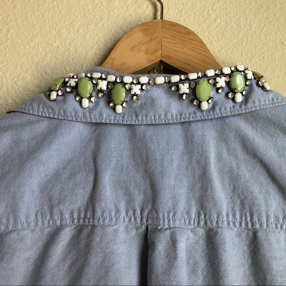 J. Crew Embellished Career Button Down 0 - Picture 5 of 8